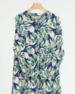 Load image into Gallery viewer, Rayon Green and Blue Flowers +Shailah
