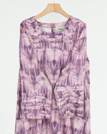 Load image into Gallery viewer, Indian Cotton Small Twisted Pleats +Shailah - Lavender Tie-Die
