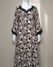 Organza Touch - Black and Beige