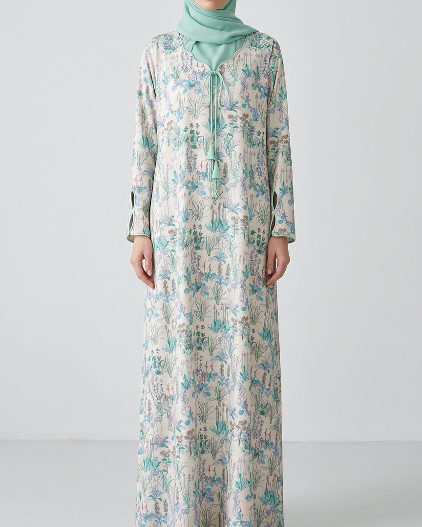 BEDAZZLED COLLECTION - Waves Jalabiya - Pastel Wildflower