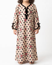 KIDS BEDAZZLED COLLECTION - Vintage Rose & Polka Dot Jalabiya