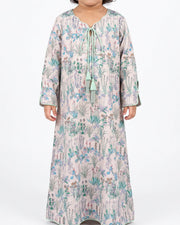 KIDS BEDAZZLED COLLECTION - Waves Jalabiya - Pastel Wildflower