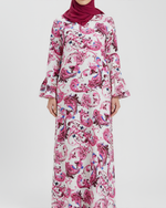 Load image into Gallery viewer, Flounce Sleeves Jalabiya M008 - Pink

